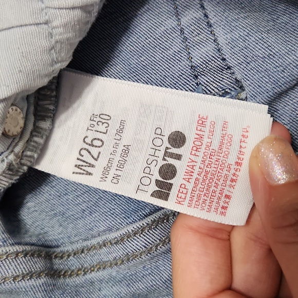 🔴 TOPSHOP Floral Embroidered Denim High Rise Skinny Jeans - Picture 6 of 15